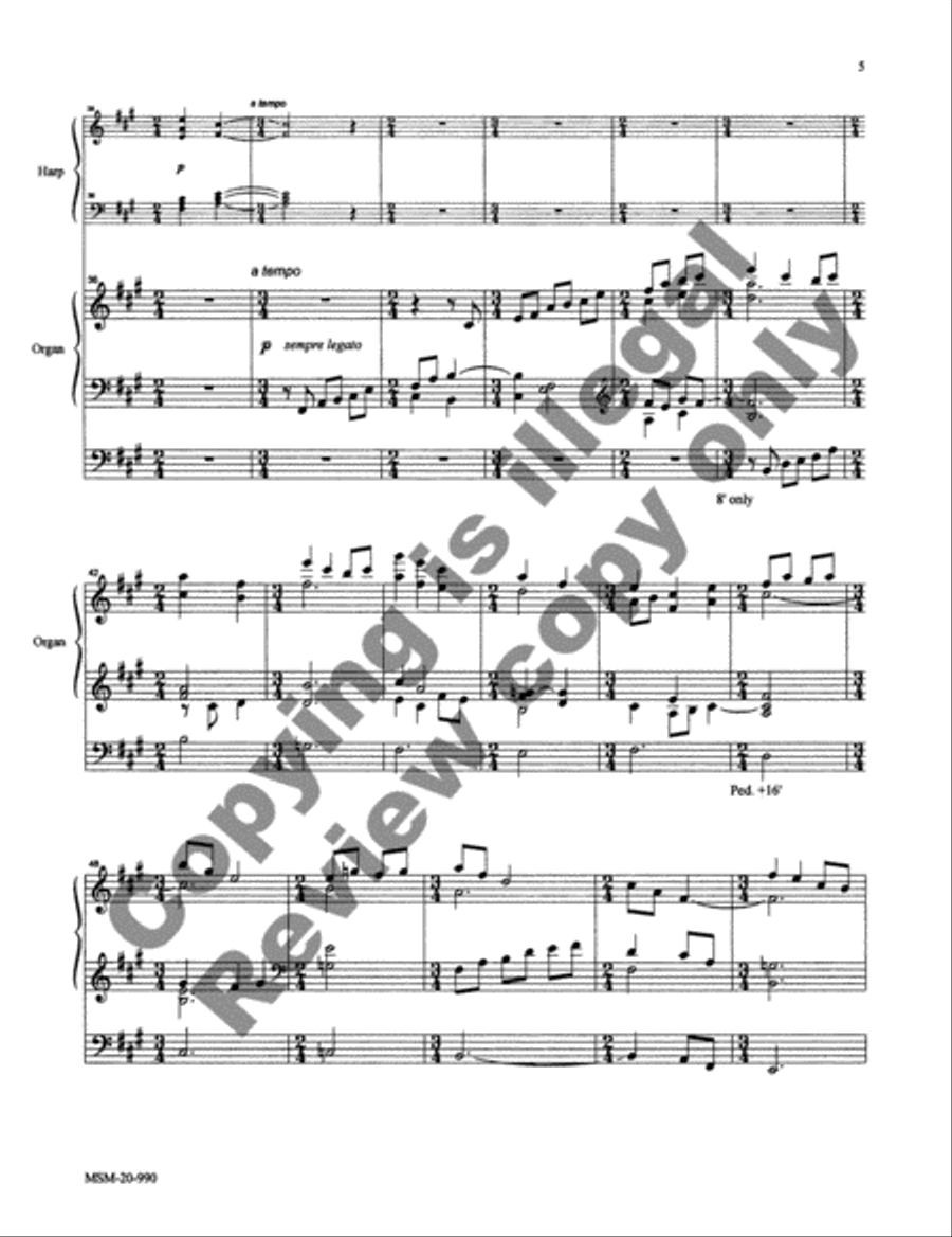 Legend for Harp and Organ