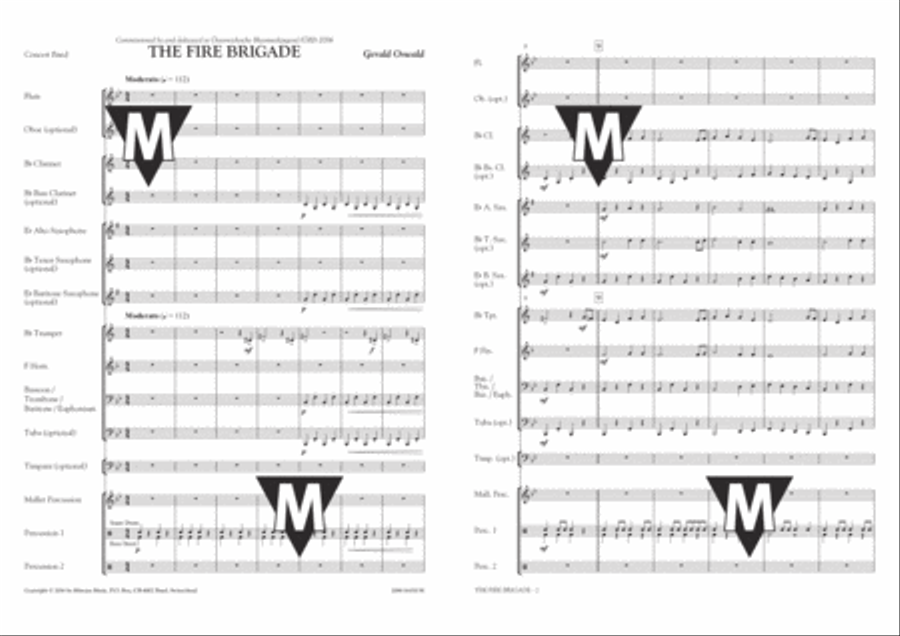 The Fire Brigade The Fire Brigade Concert Band scores gallery preview page 2