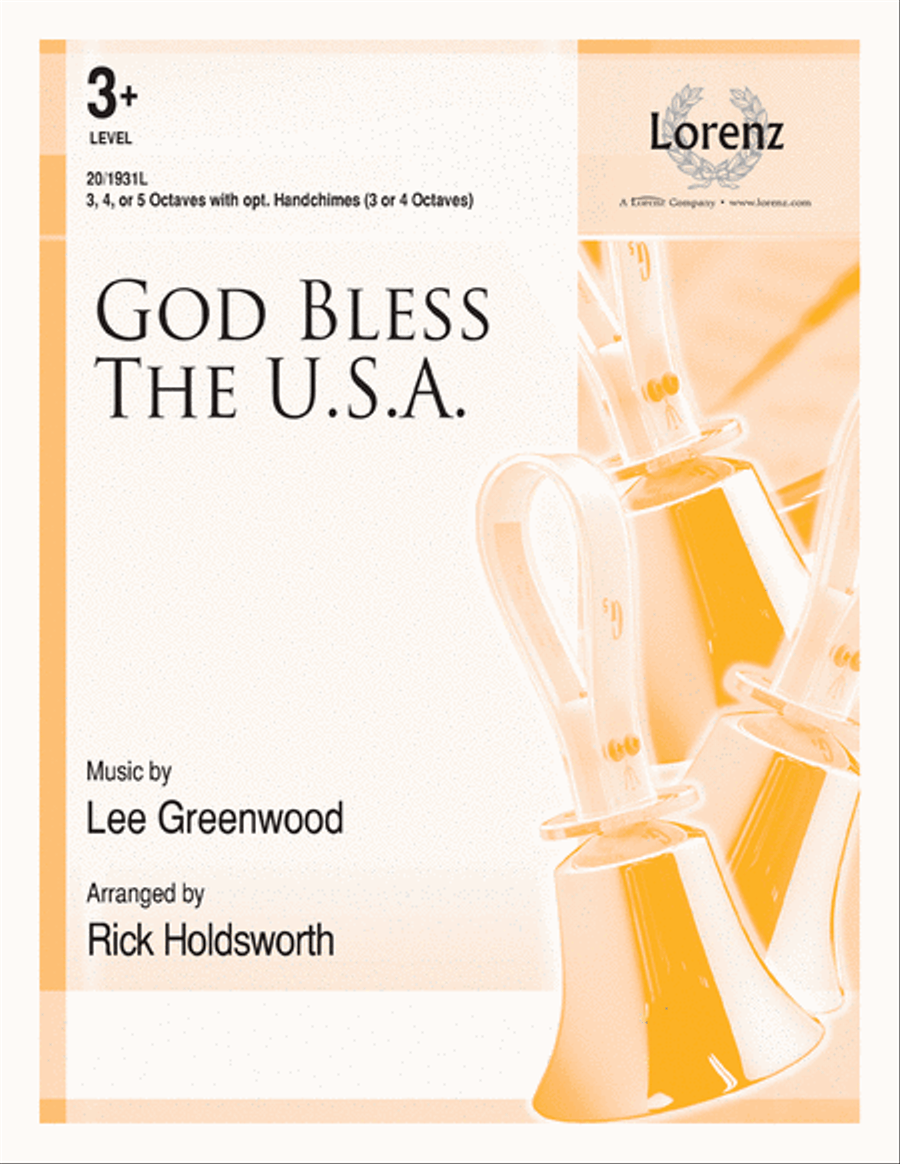 God Bless The U.S.A. God Bless The U.S.A. 5-Octaves scores gallery preview page 1