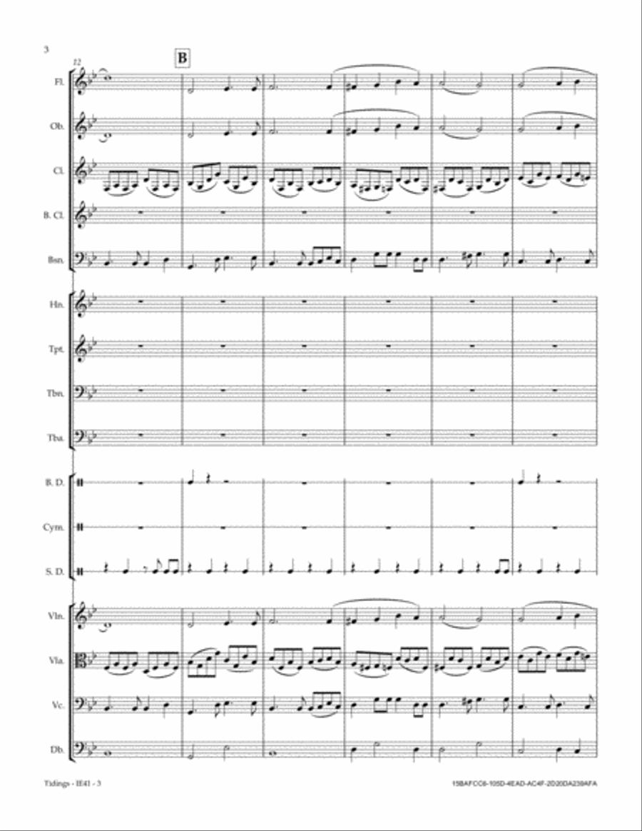 Tidings Tidings Full Orchestra scores gallery preview page 4