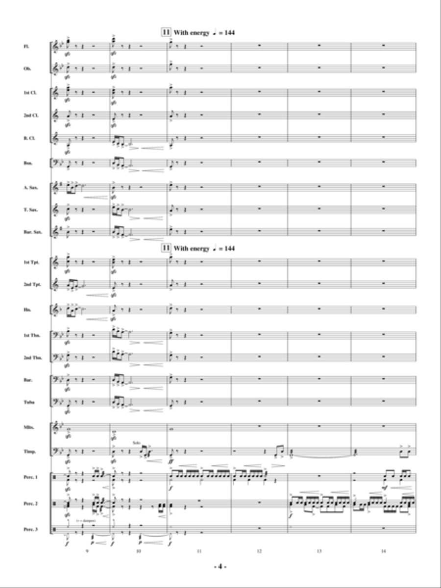 Repercussions Repercussions Concert Band scores gallery preview page 3