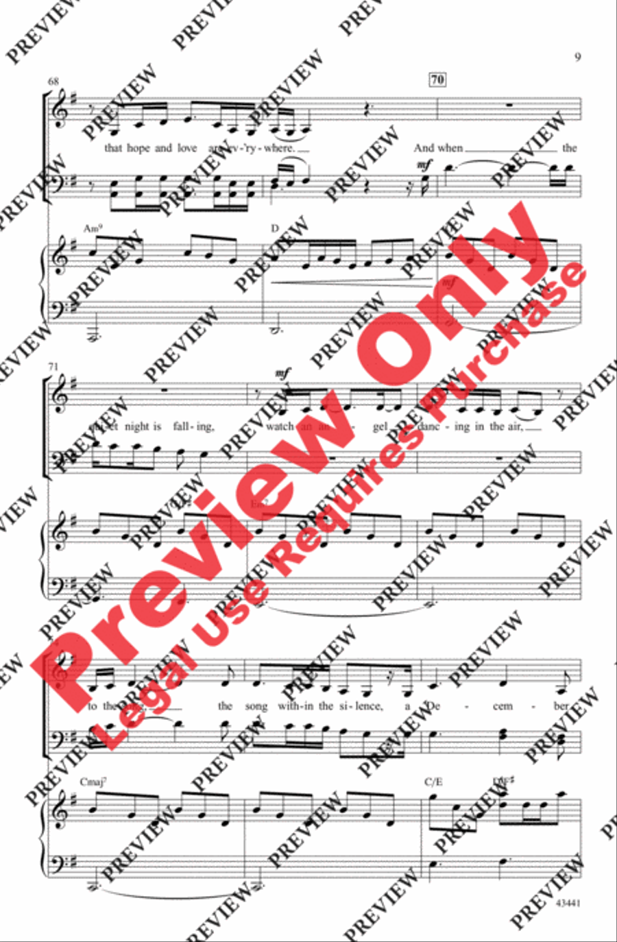 December Prayer December Prayer 4-Part scores gallery preview page 9