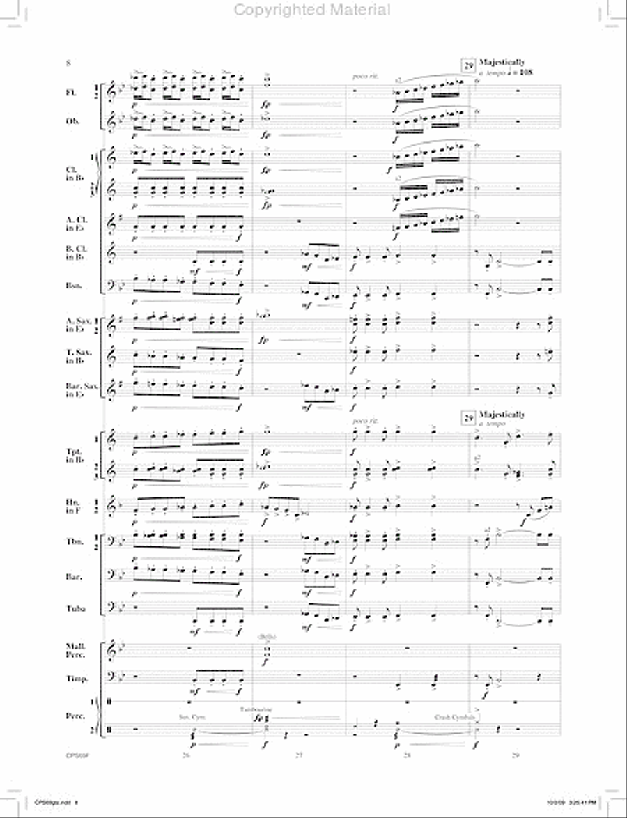 Orion's Sword Orion's Sword Concert Band scores gallery preview page 9