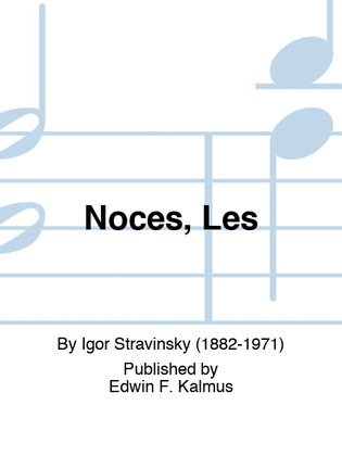 Book cover for Noces, Les