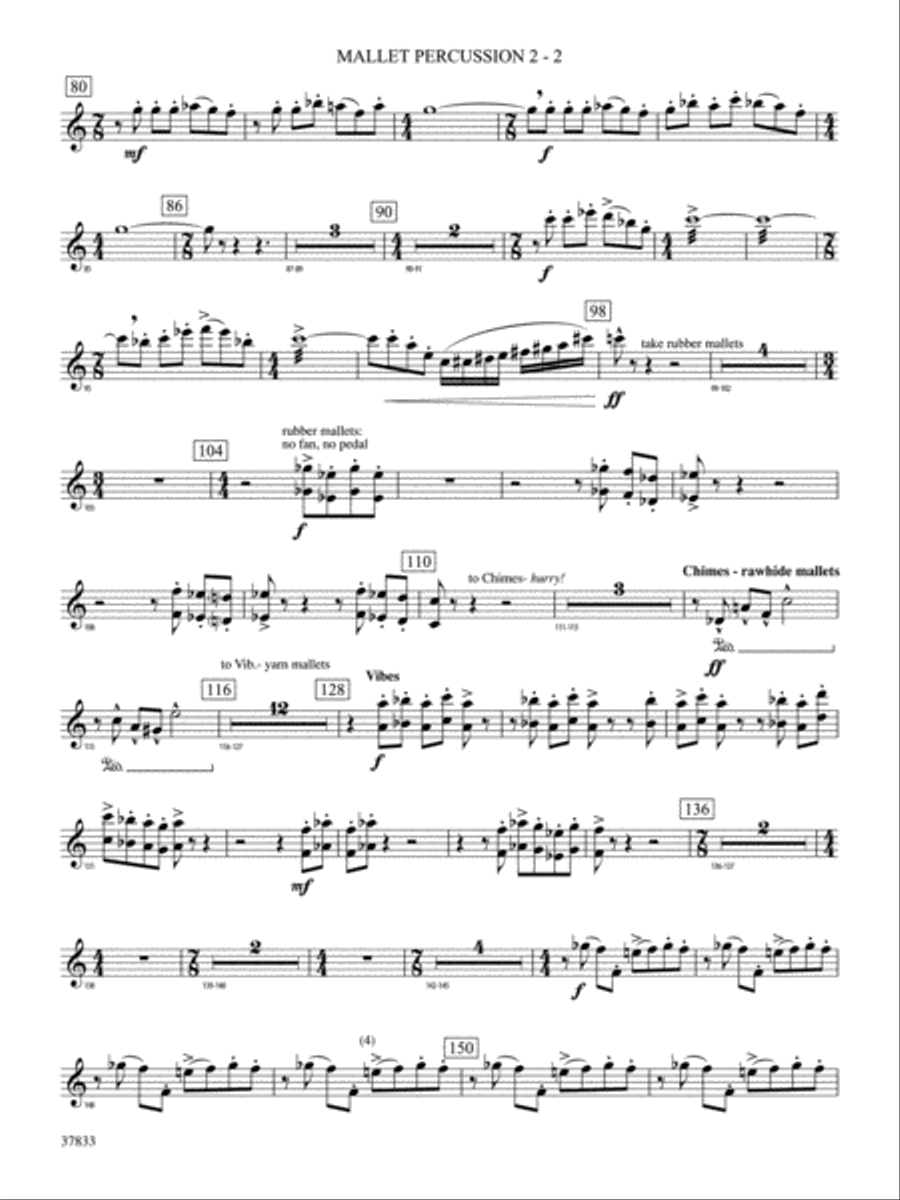 Symphonic Essay: 2nd Mallet Percussion Concert Band scores gallery preview page 2