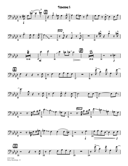 Shiny Stockings (arr. Sammy Nestico) - Trombone 3