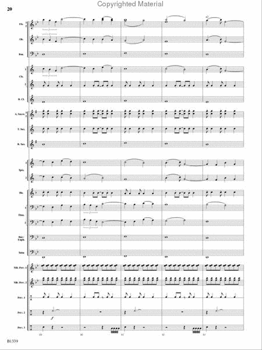 The Impossible Machine Concert Band scores gallery preview page 19