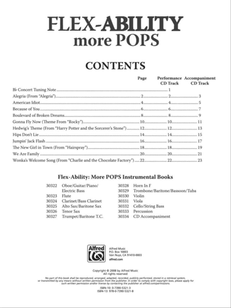 Flex-Ability More Pops -- Solo-Duet-Trio-Quartet with Optional Accompaniment image number null