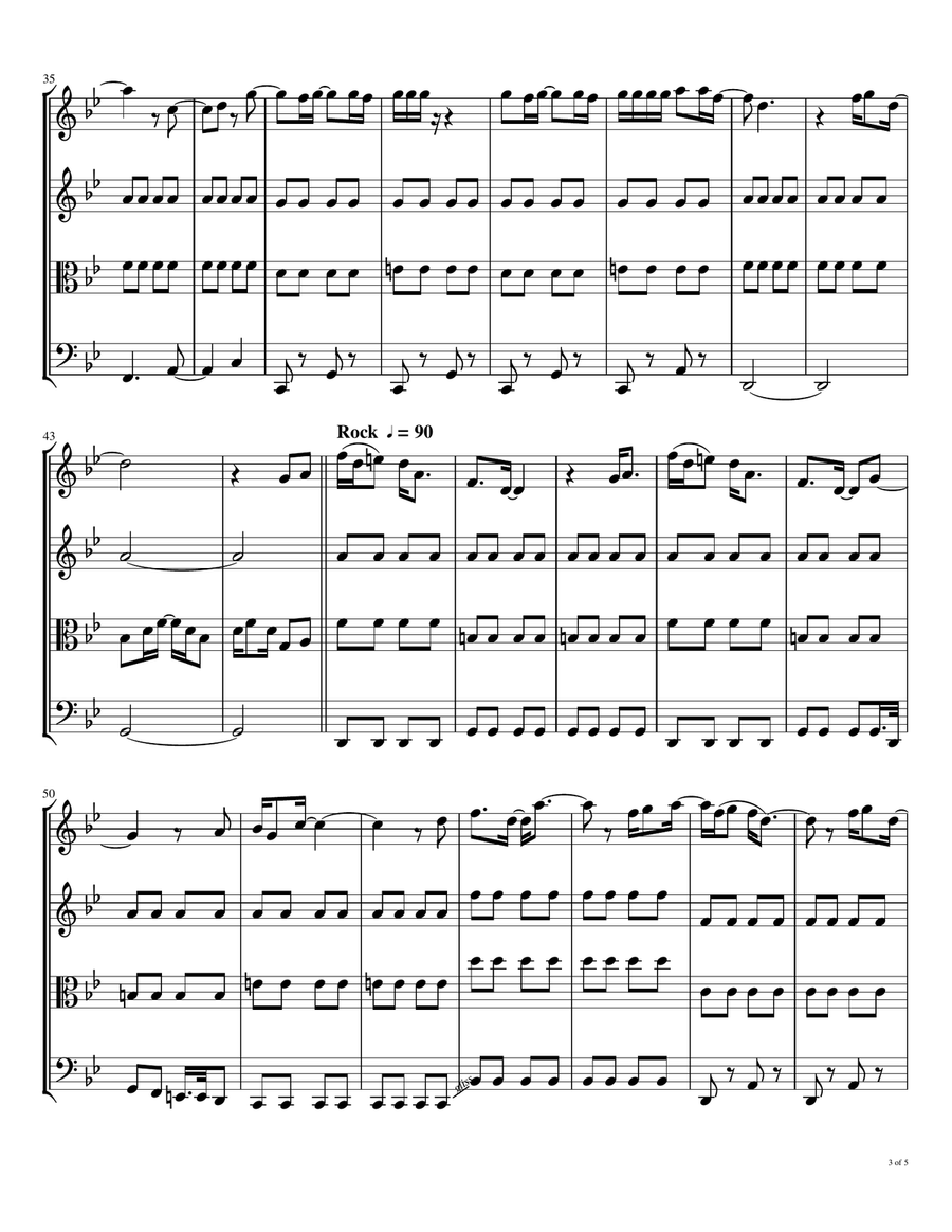 Martha My Dear String Quartet scores gallery preview page 4