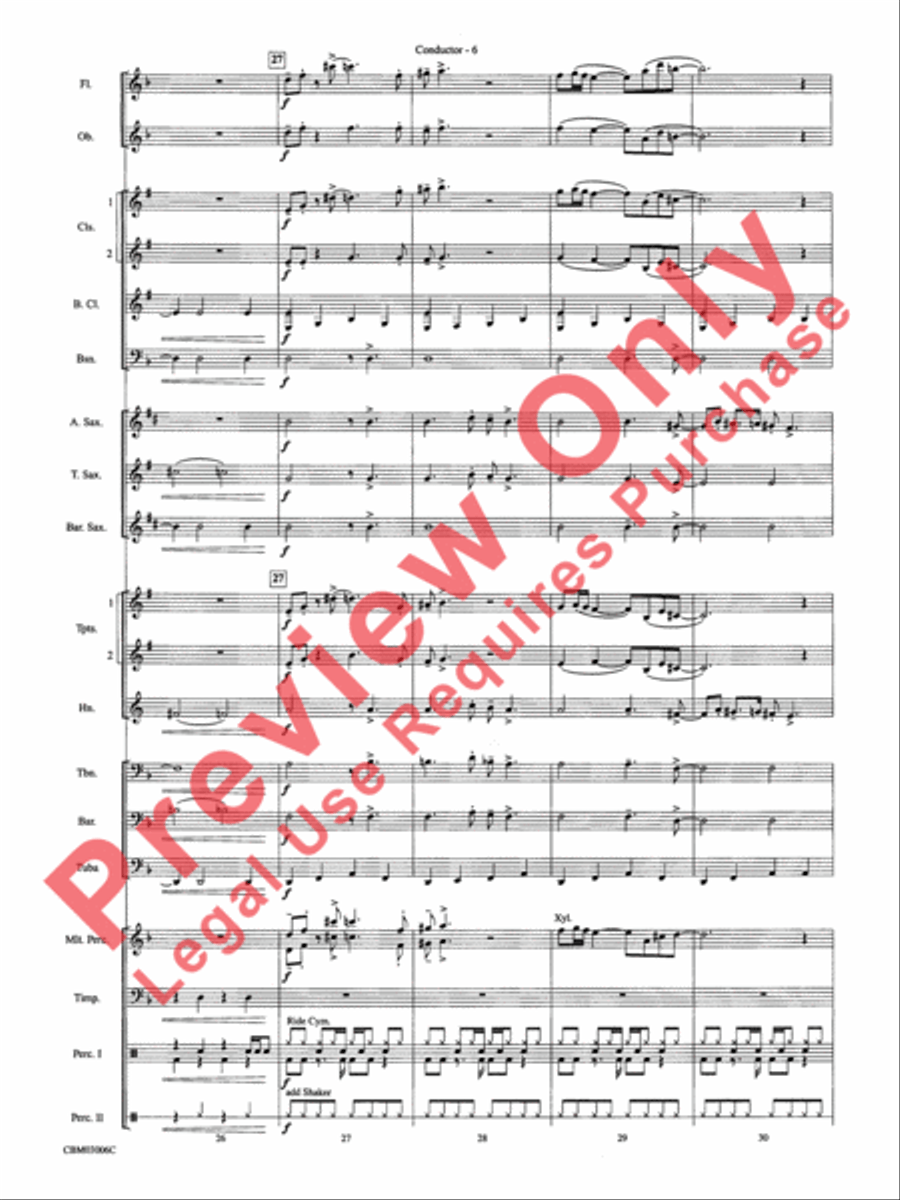 The James Bond Theme (from Die Another Day) Concert Band scores gallery preview page 9
