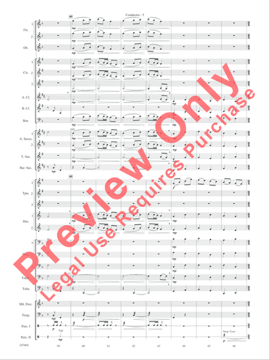 Folk Songs from the British Isles Concert Band scores gallery preview page 8