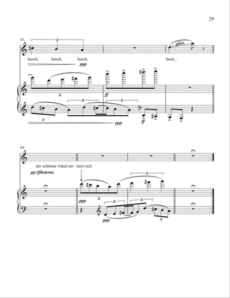 Lieder nach Meret Oppenheim Voice scores gallery preview page 6