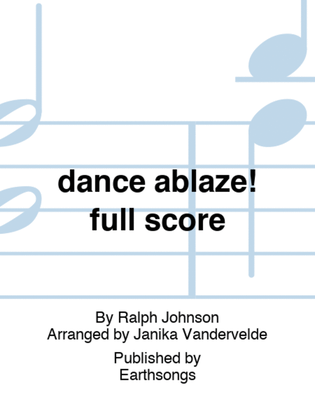 dance ablaze! full score