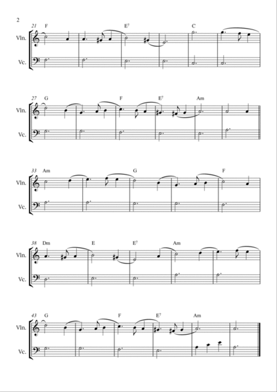 Greensleeves String Duet scores gallery preview page 2