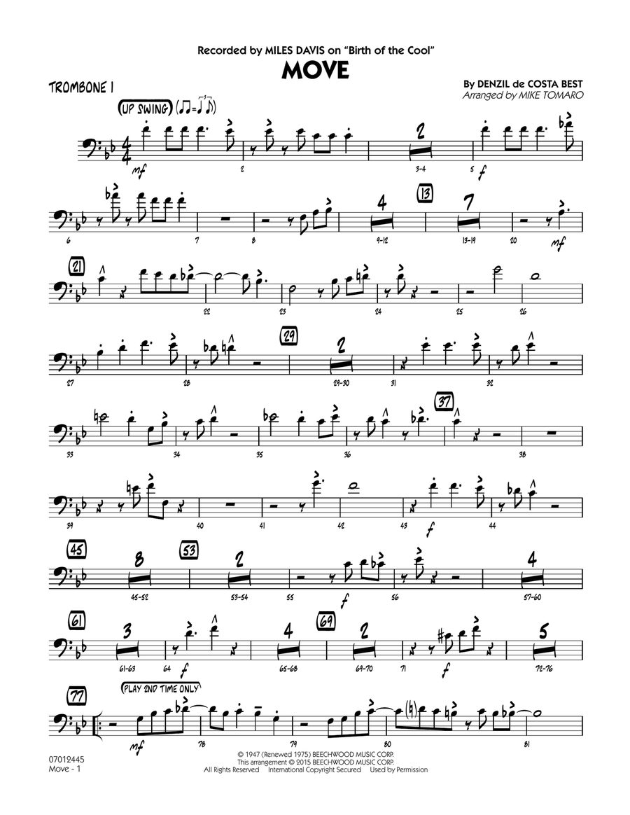 Move - Trombone 1