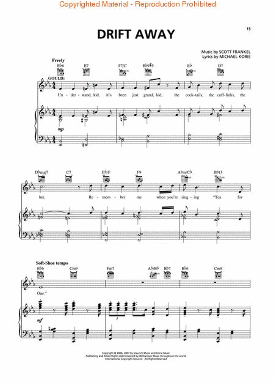 Grey Gardens Piano, Vocal scores gallery preview page 4