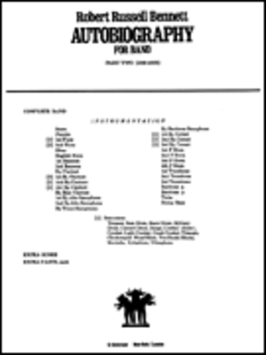 Autobiography Part 2 Autobiography Part 2 Concert Band scores gallery preview page 1