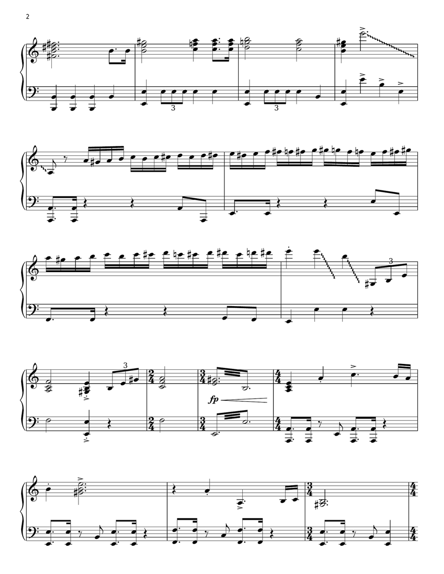 Chasing Tail Chasing Tail Piano Solo scores gallery preview page 2
