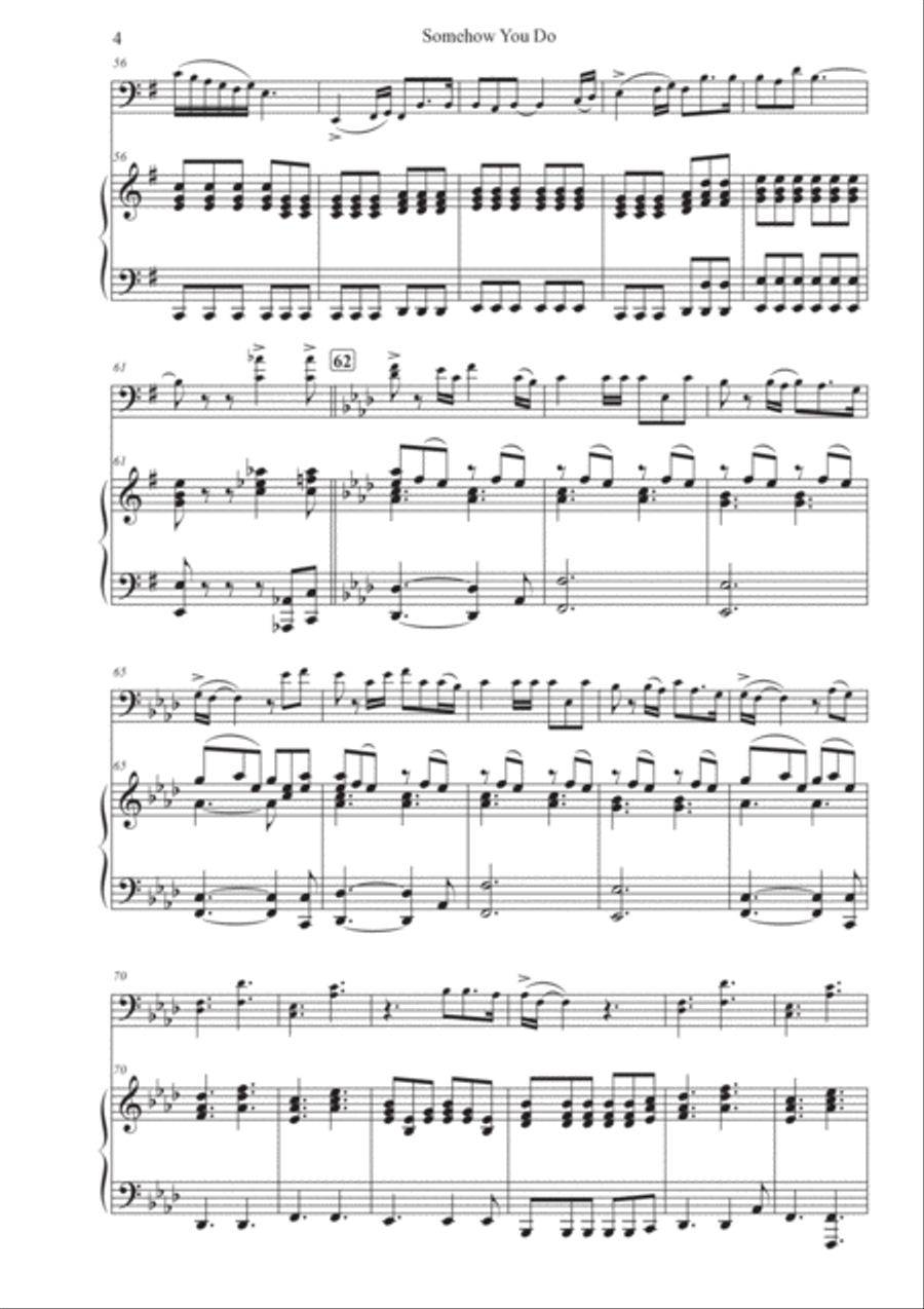Somehow You Do Piano scores gallery preview page 5