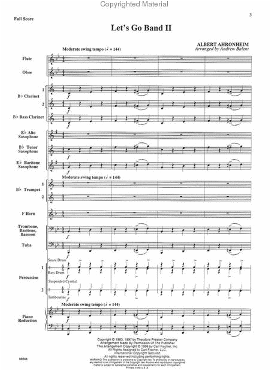 Let's Go Band 2 Concert Band scores gallery preview page 2