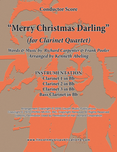 Merry Christmas, Darling by The Carpenters Woodwind Ensemble - Digital Sheet Music