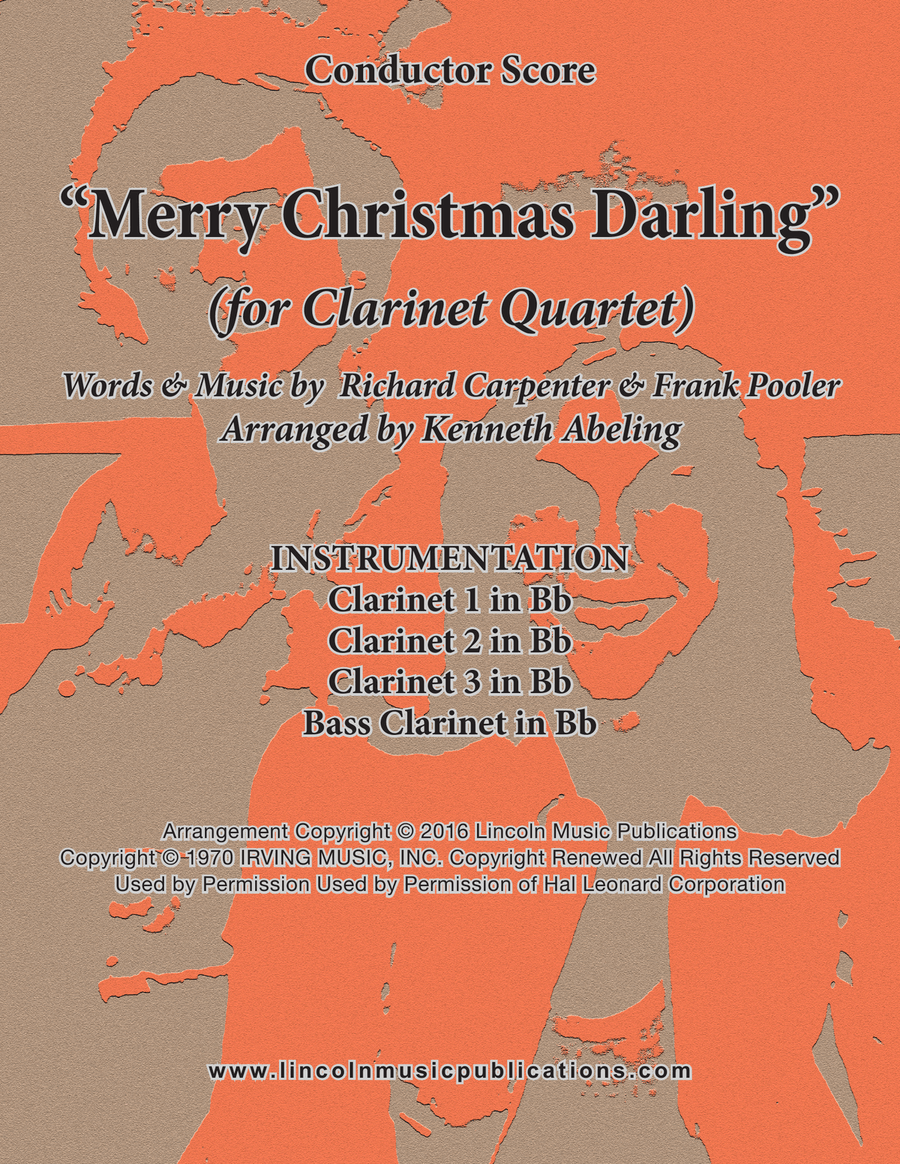 Merry Christmas, Darling Merry Christmas, Darling Woodwind Ensemble scores gallery preview page 1
