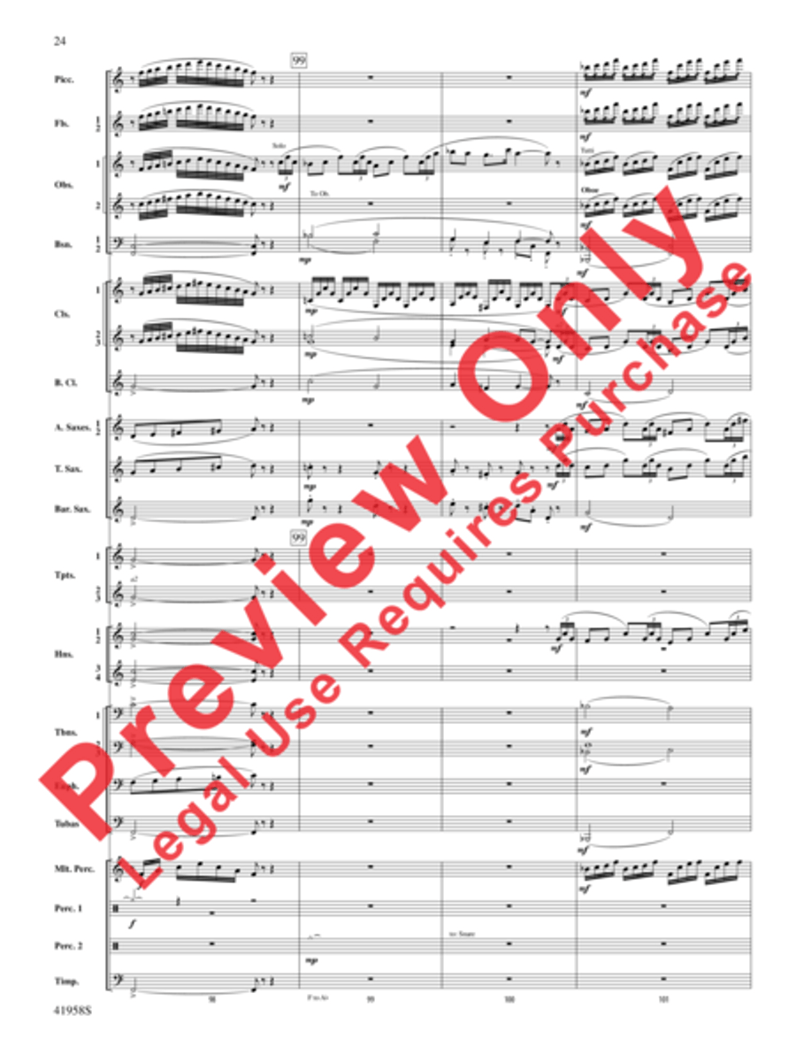 God's Country God's Country Concert Band scores gallery preview page 44