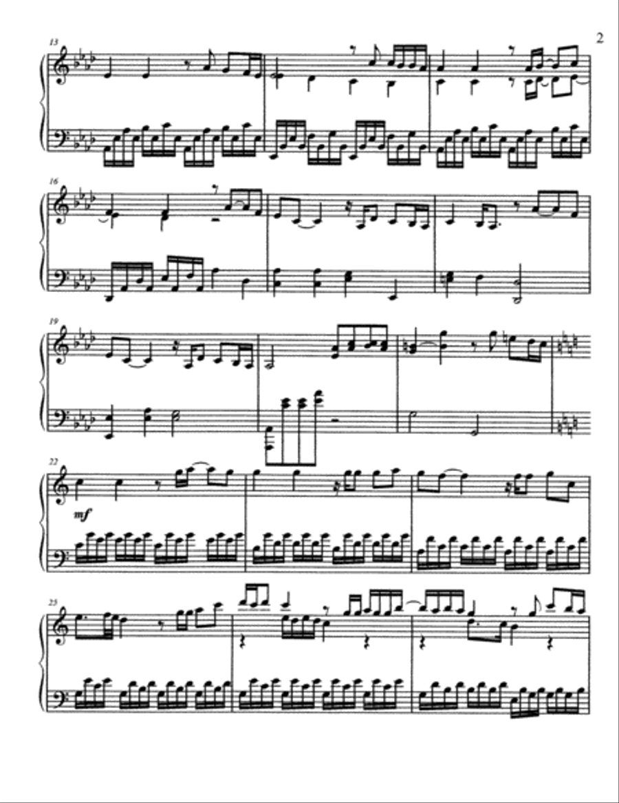 Go Light Your World Piano Solo scores gallery preview page 2