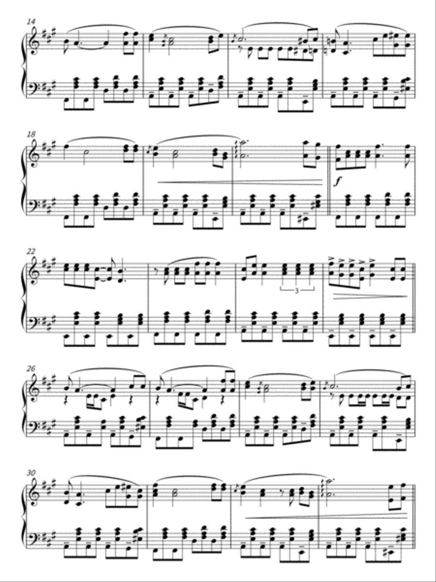 Merry Christmas Everyone Piano Solo scores gallery preview page 2