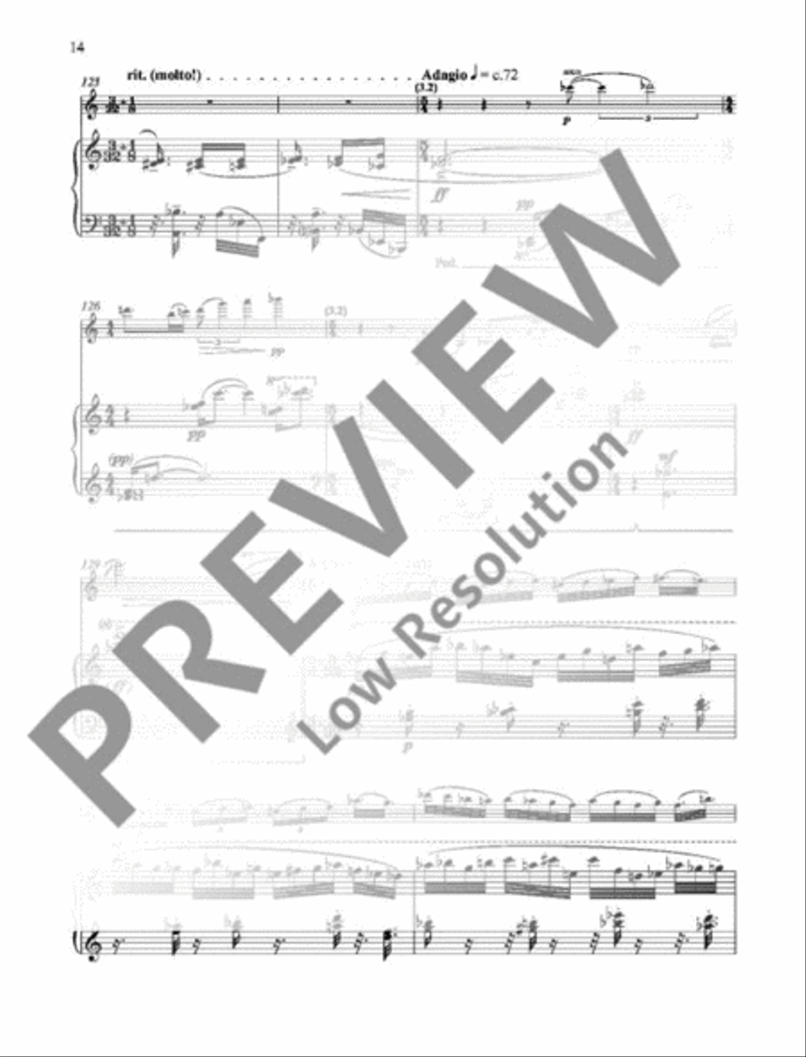 Sonata Violin Solo scores gallery preview page 17