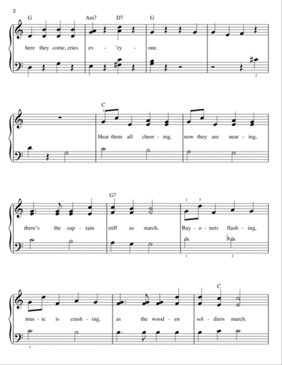 Parade Of The Wooden Soldiers Easy Piano scores gallery preview page 2