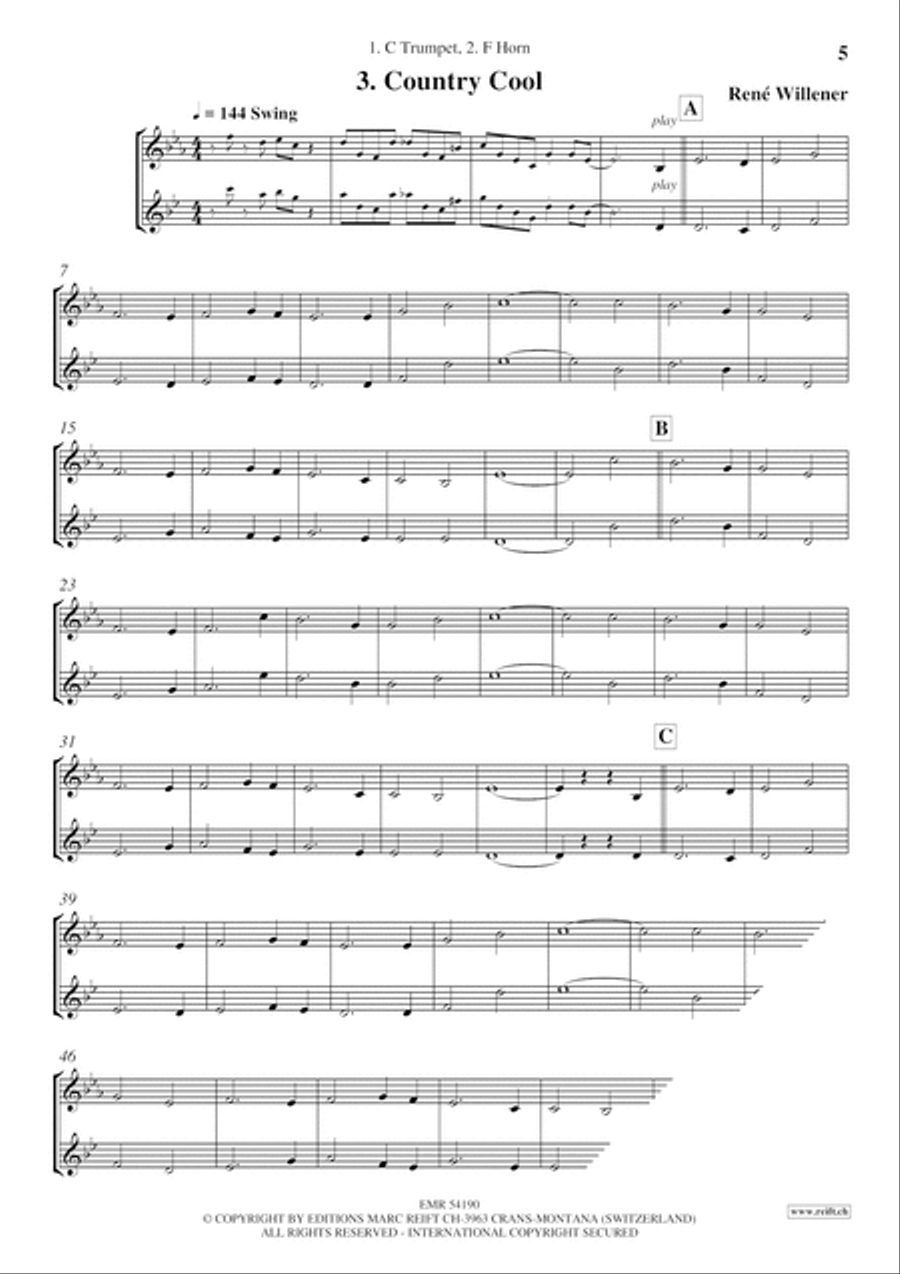 Auld Lang Syne Horn scores gallery preview page 5