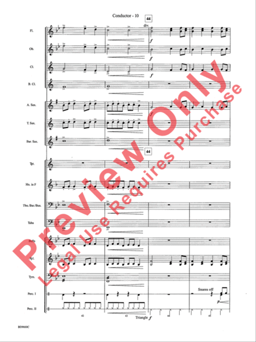 Declaration and Dance Concert Band scores gallery preview page 12