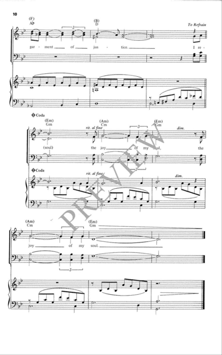I Rejoice in the Lord I Rejoice in the Lord 4-Part scores gallery preview page 11