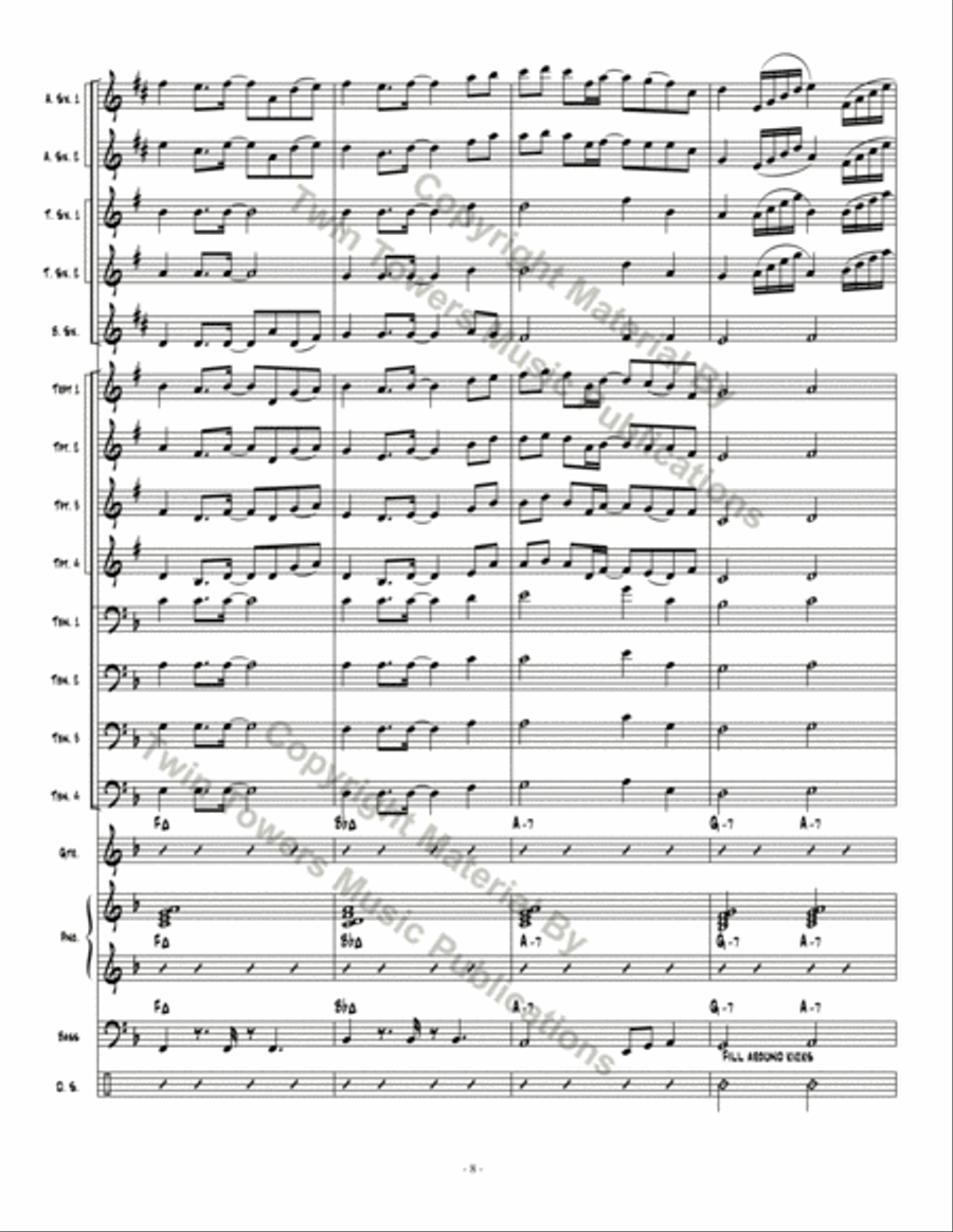 On The Road Jazz Ensemble scores gallery preview page 9