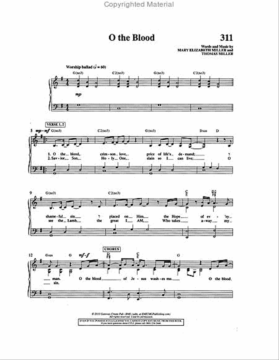 More Songs for Praise & Worship 6 - Singalong Book (Piano/Guitar/Vocal) Piano, Vocal, Guitar scores gallery preview page 8