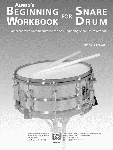 Alfred's Beginning Workbook for Snare Drum