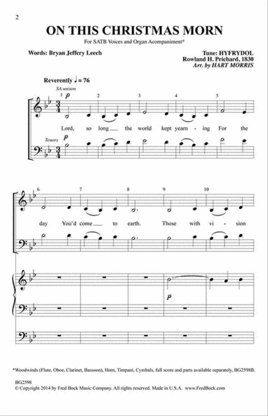 On This Christmas Morn Choir scores gallery preview page 2
