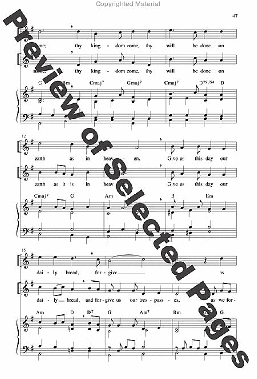 Jubilation Mass - Choral / Accompaniment edition Jubilation Mass - Choral / Accompaniment edition 4-Part scores gallery preview page 31