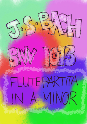 Book cover for J.S.BACH - Flute Partita in A minor BWV 1013 arranged for Flute Duet