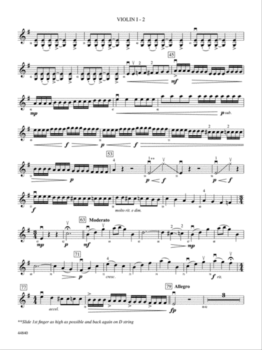 Millennium Cyclone: 1st Violin String Orchestra scores gallery preview page 2