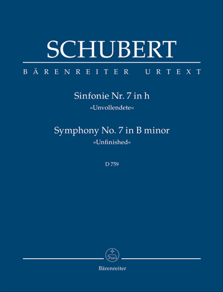 Symphony, No. 7 b minor D 759 'Unfinished' Orchestra scores gallery preview page 1