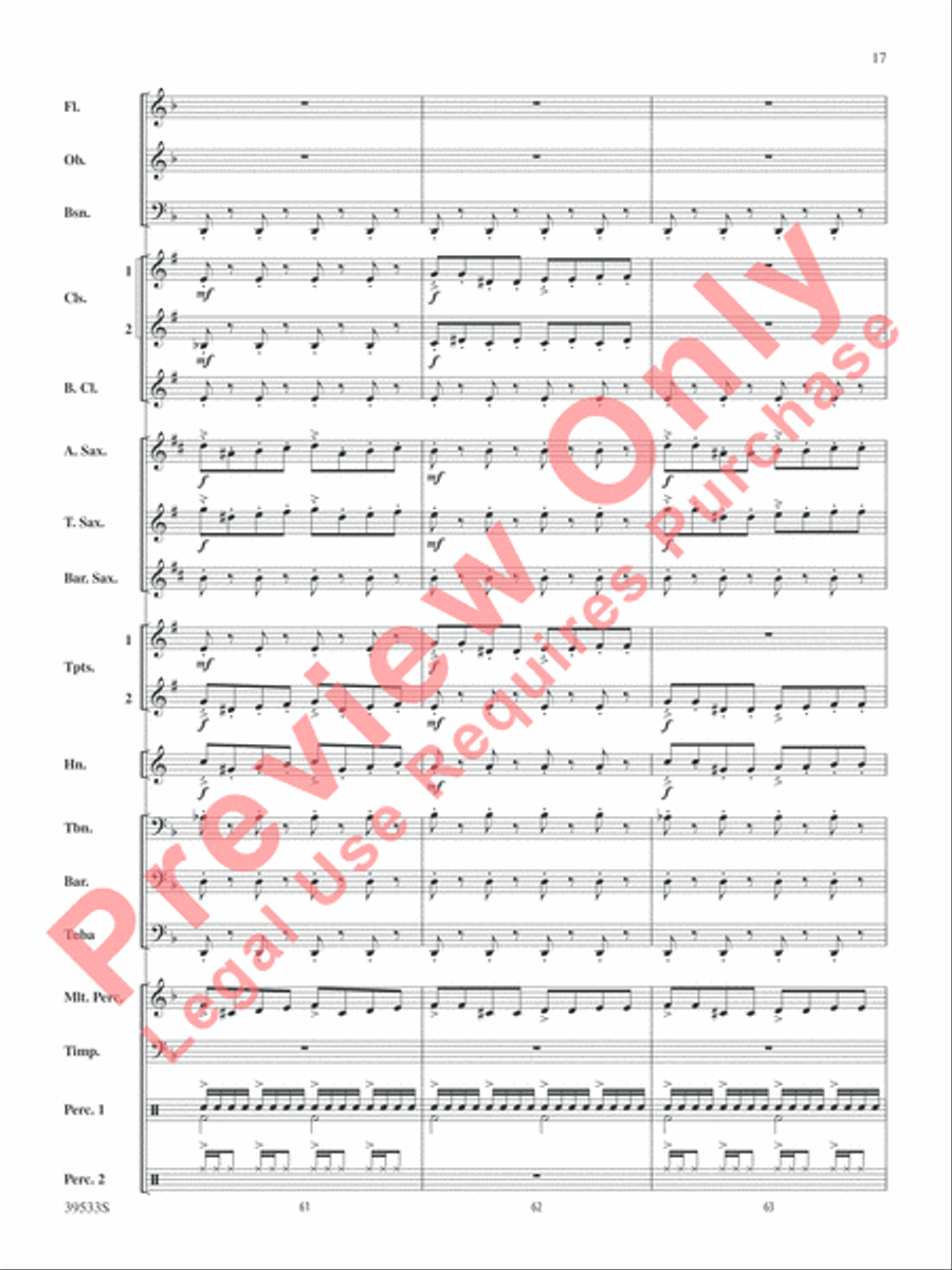 Dark Shadows (from the Original Motion Picture Soundtrack) Concert Band scores gallery preview page 18