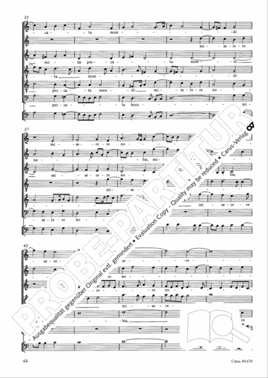 Missa in illo tempore Choir scores gallery preview page 57