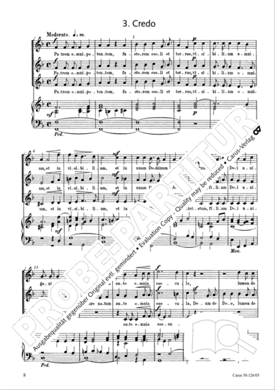 Mass in A major SSA scores gallery preview page 9