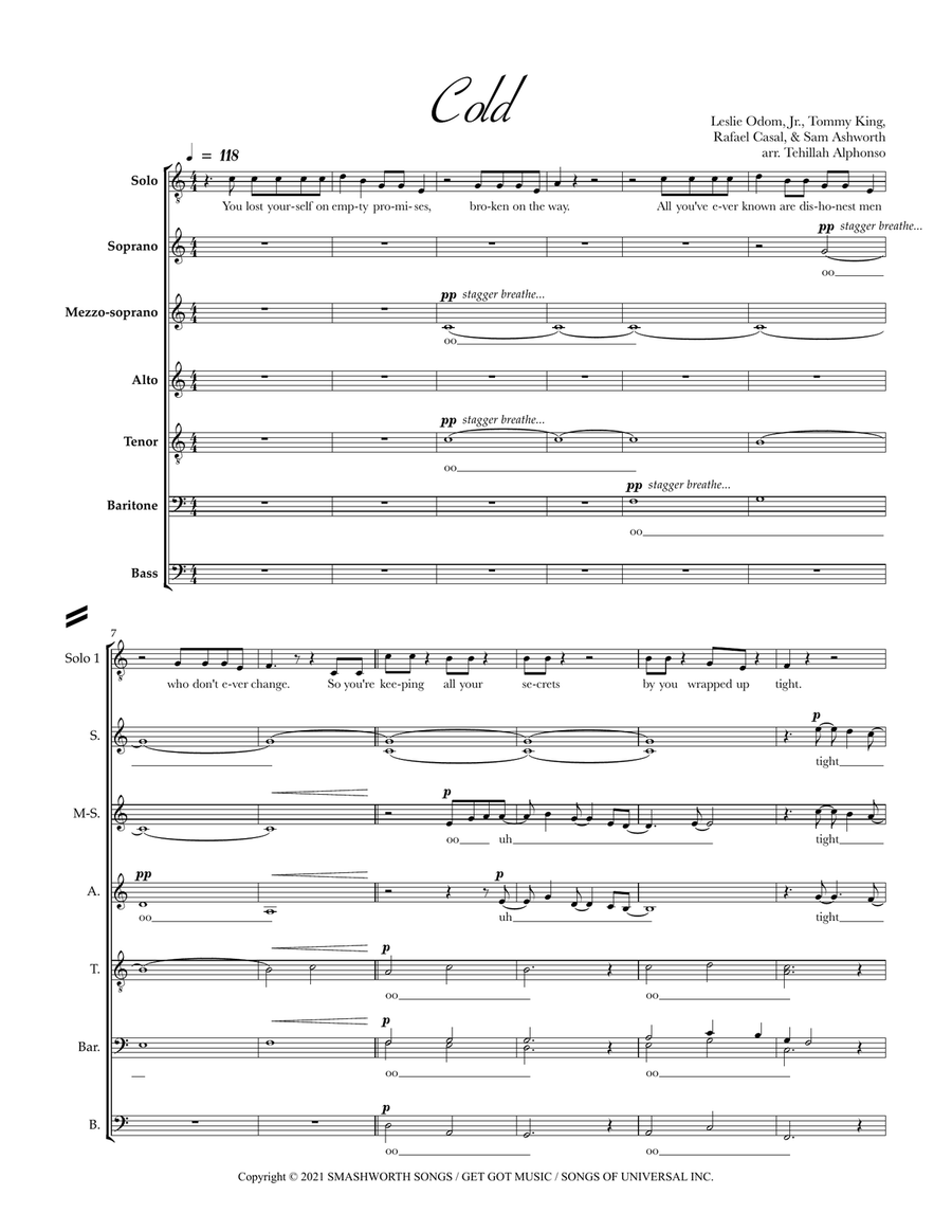 Cold Divisi scores gallery preview page 1