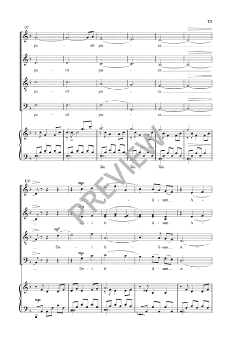 Ecce Novum (SATB) Divisi scores gallery preview page 12