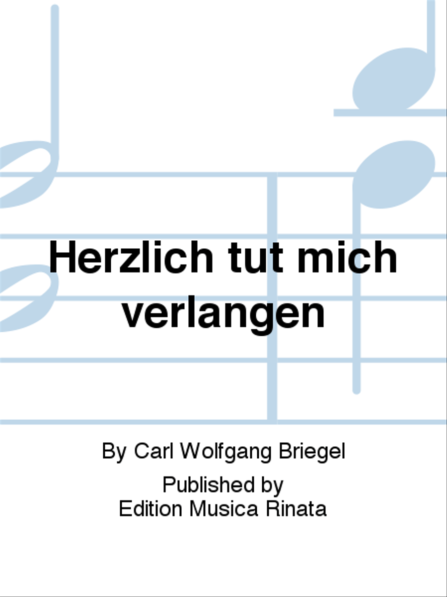 Herzlich tut mich verlangen 4-Part scores gallery preview page 1