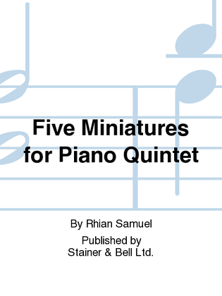 Book cover for Five Miniatures for Piano Quintet