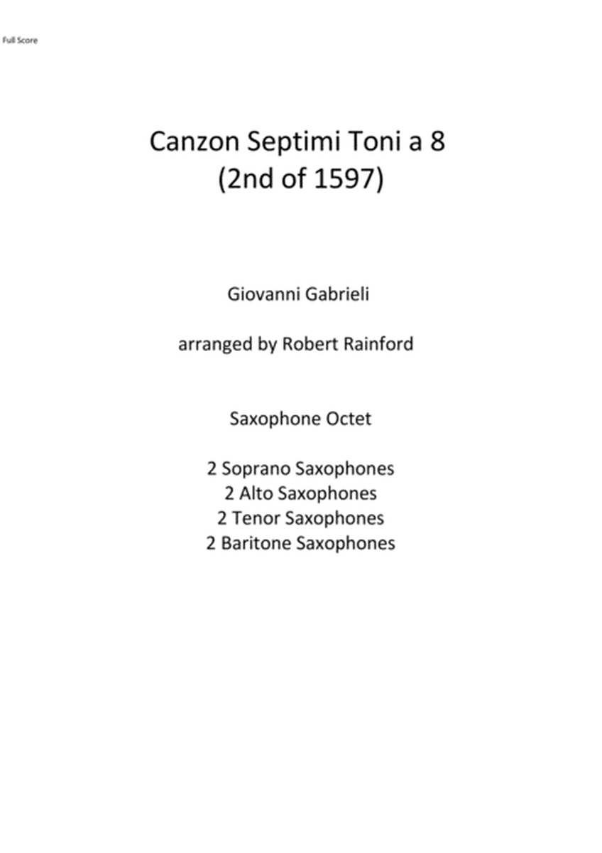 Canzon Septimi Toni a8